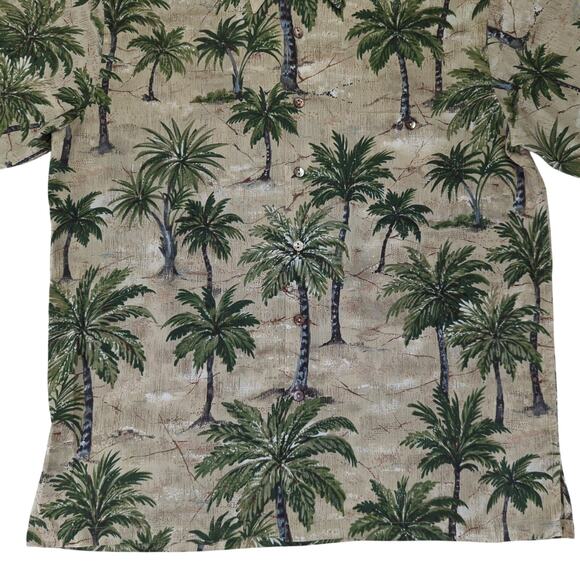 Tori Richard Honolulu Tropical Palm Tree Short Sleeve Button-down Shirt Sz Large - Picture 4 of 8